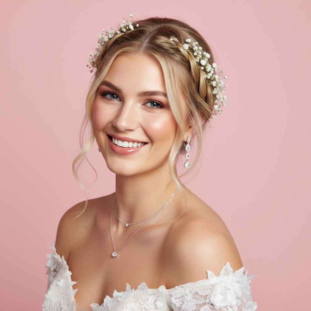 Dutch Braid Wedding Hairstyle Ideas
